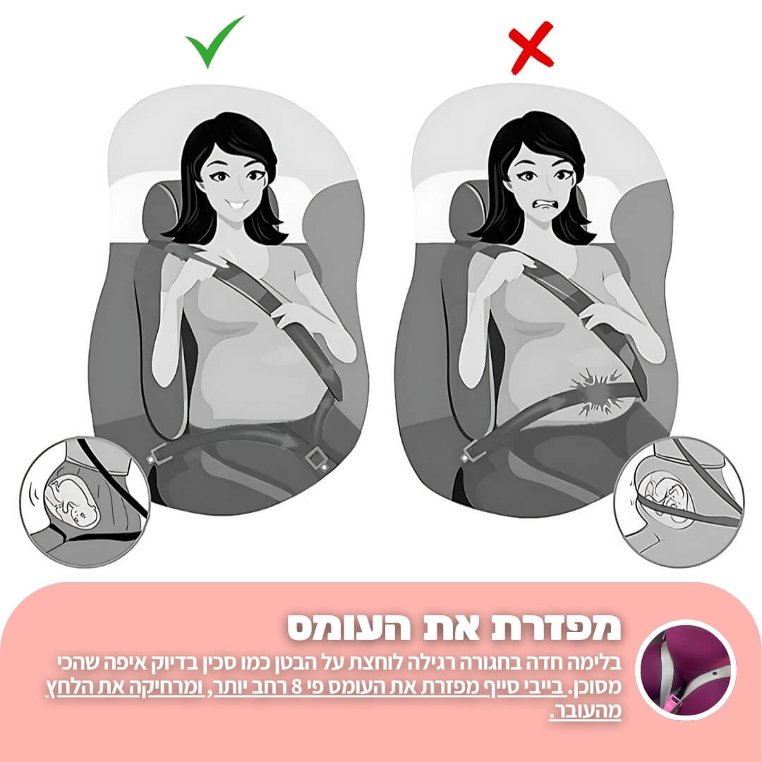בייבי-סייף™ חגורת הבטיחות להריון מבית היי מאמי